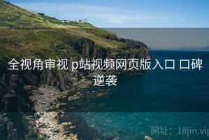 全视角审视 p站视频网页版入口 口碑逆袭