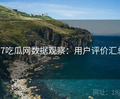 17吃瓜网数据观察：用户评价汇总