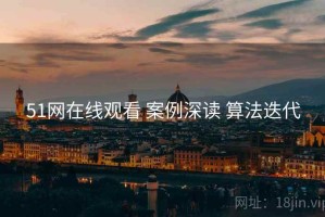 51网在线观看 案例深读 算法迭代
