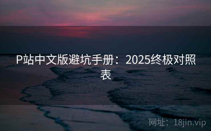 P站中文版避坑手册：2025终极对照表