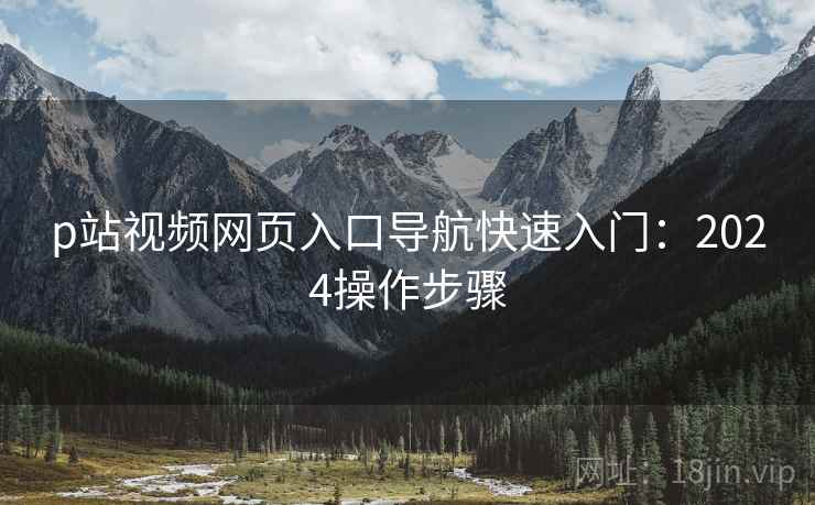 p站视频网页入口导航快速入门：2024操作步骤