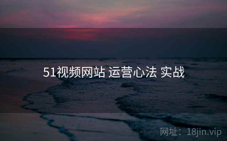 51视频网站 运营心法 实战