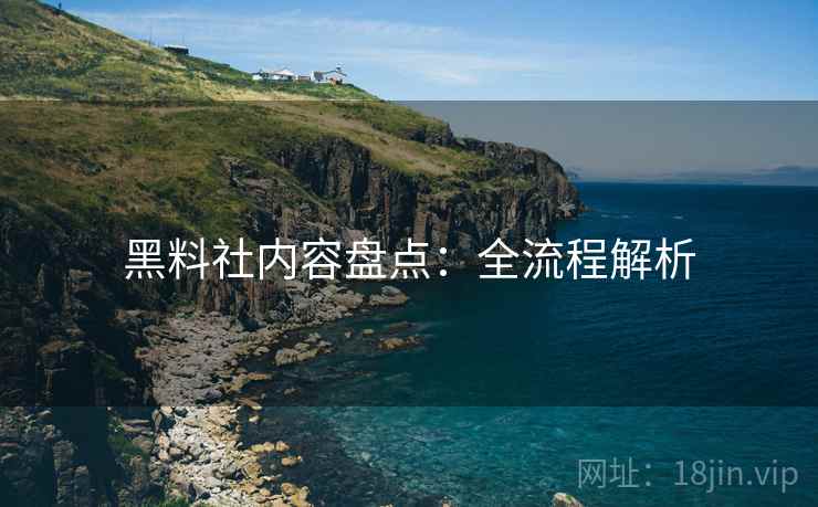 黑料社内容盘点：全流程解析