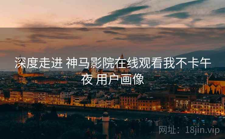 深度走进 神马影院在线观看我不卡午夜 用户画像