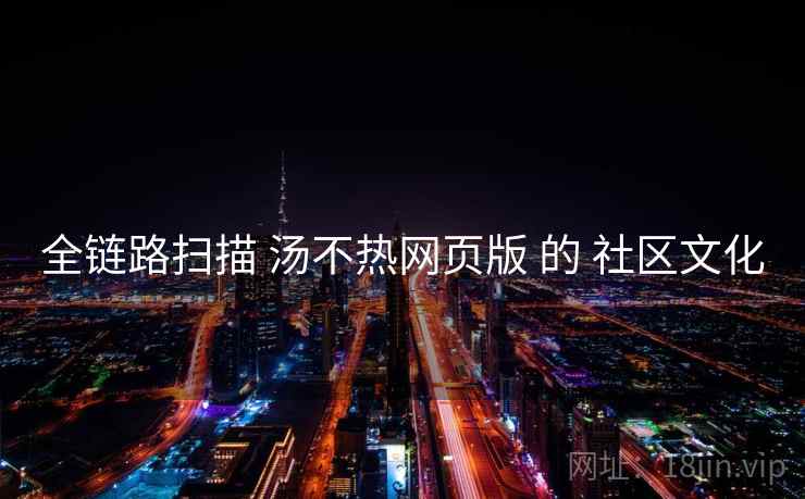 全链路扫描 汤不热网页版 的 社区文化